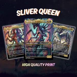 MTG Proxy 100+ Commander Deck – Sliver Queen | Ready to Play EDH Deck | Token Combo Strategy | Perfect Gift for MTG Fans