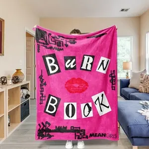 Mean Girls Burn Book Regina George, Karen Smith, Gretchen Wieners and Cady Heron Blanket Couch Blanket Throw Still Blanket