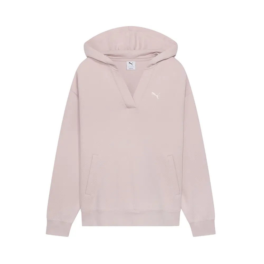 PUMA Womens Essentials Jacquard Hoodie Casual Outerwear Casual - Pink