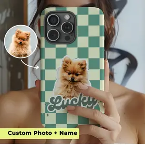 Custom Pet Cell Phone Case Pet Portrait Phone Case Painted Dog Customize Phone Case Personalize Cat Phonecase With Photo Customized Iphone