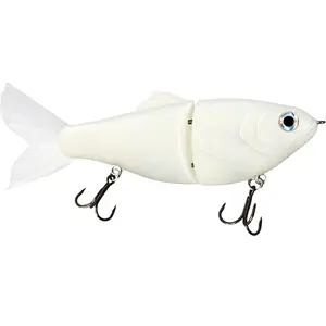 Glass minnow bass lure, Glide Bait Slow Sinking Artificial Fishing Lure for Big Bass, Musky, Striped Bass & More 6.46inch/2.15oz