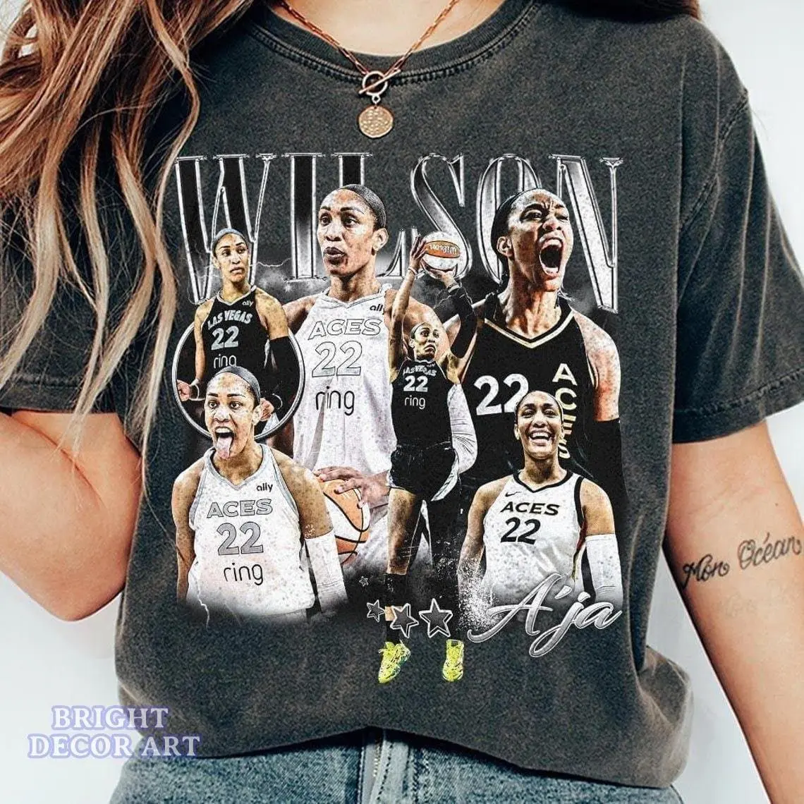 Aja Wilson Comfort Colors Rap Tee, A'ja Wilson Hang It In The Louvre Shirt, Game Day Shirt, Basketball Shirt, Gift for Fans