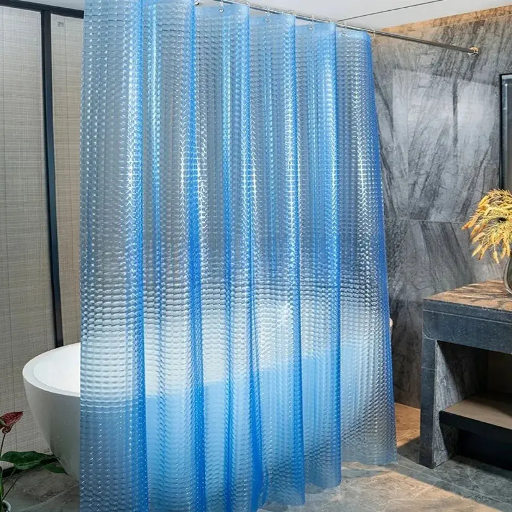 Bathroom Shower Curtain Waterproof Bathtub Bathing Curtains Easy Clean