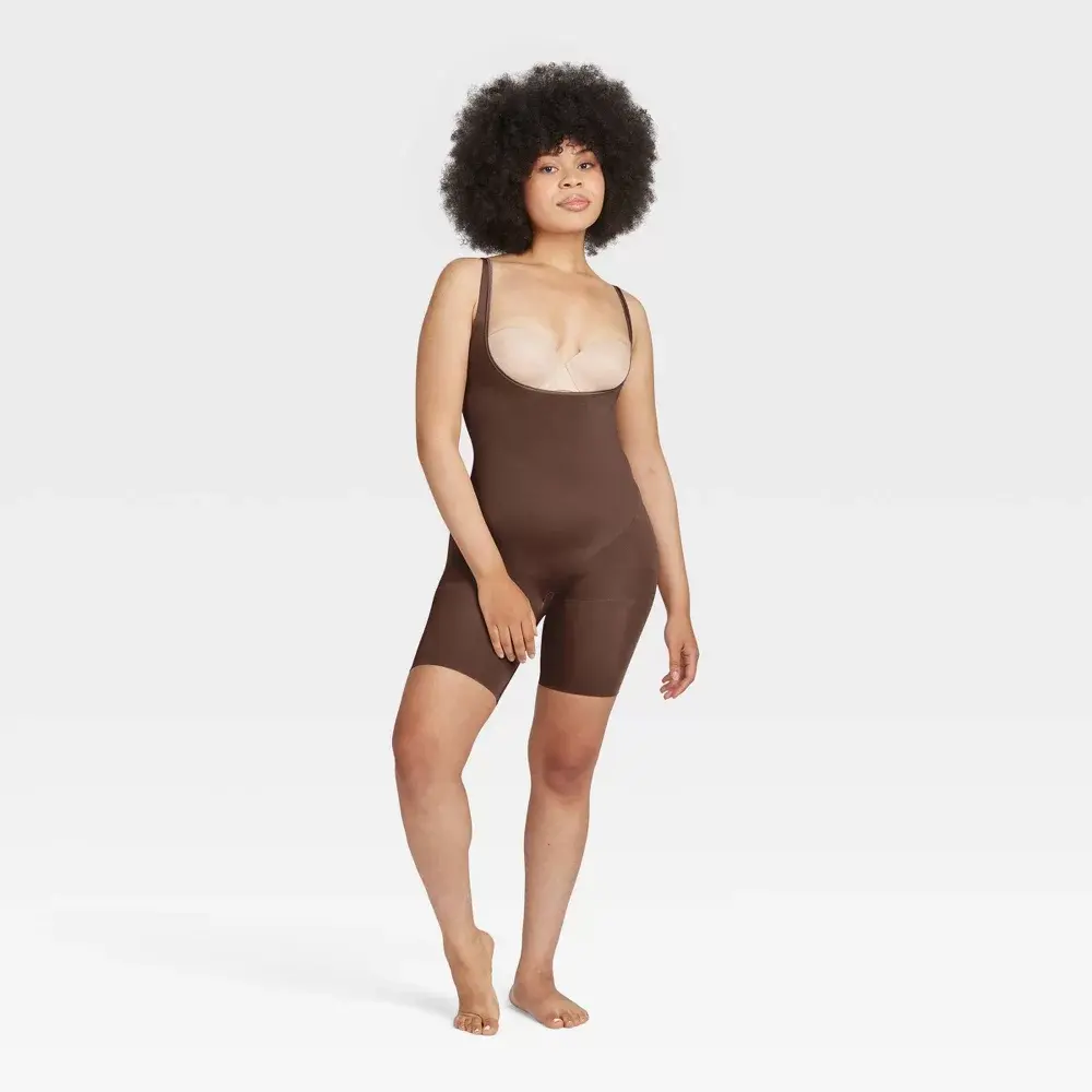 ASSETS SPANX Bodysuit Shapewear Tummy Control Women's Body Slimmer Fabric Seamless Adjustable Strap Womenswear