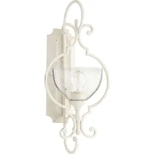 Quorum Lighting Ansley Glass Pendant Light, 1 Light, Persian White, 10W x 21.75H x 9.5D, Damp Rated