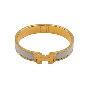 Pre-owned 【Alea】HERMES Clic H Enamel H Buckle Bracelet P226055492