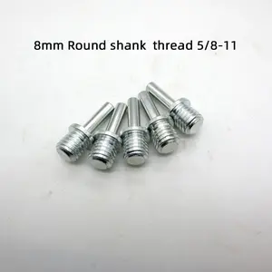 8mm Round Shank Conversion Rod Thread Specification 5/8-11, Electric Tool Accessories Self-Stick Polishing Disc Connection Rod Drill Adapter