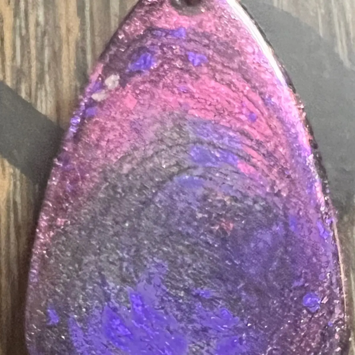 Hand made resin pendant