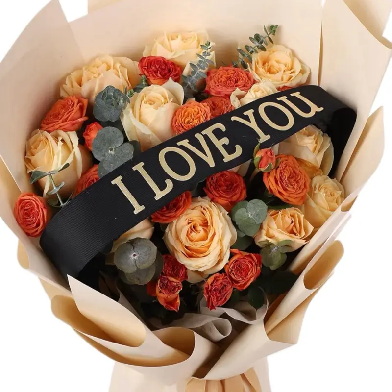 Customizable Personalized Flower Sashes - 1.5in Wide Party Decoration Gift, Suitable for Valentine's Day, Birthday - Multiple Colors Available