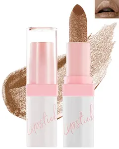 Matte Lipstick, long lasting Waterproof Pink Metallic Shimmer Lip Gloss, High Pigment Non-Stick, Full-Coverage Lip Balm, Makeup Gift for Women-02