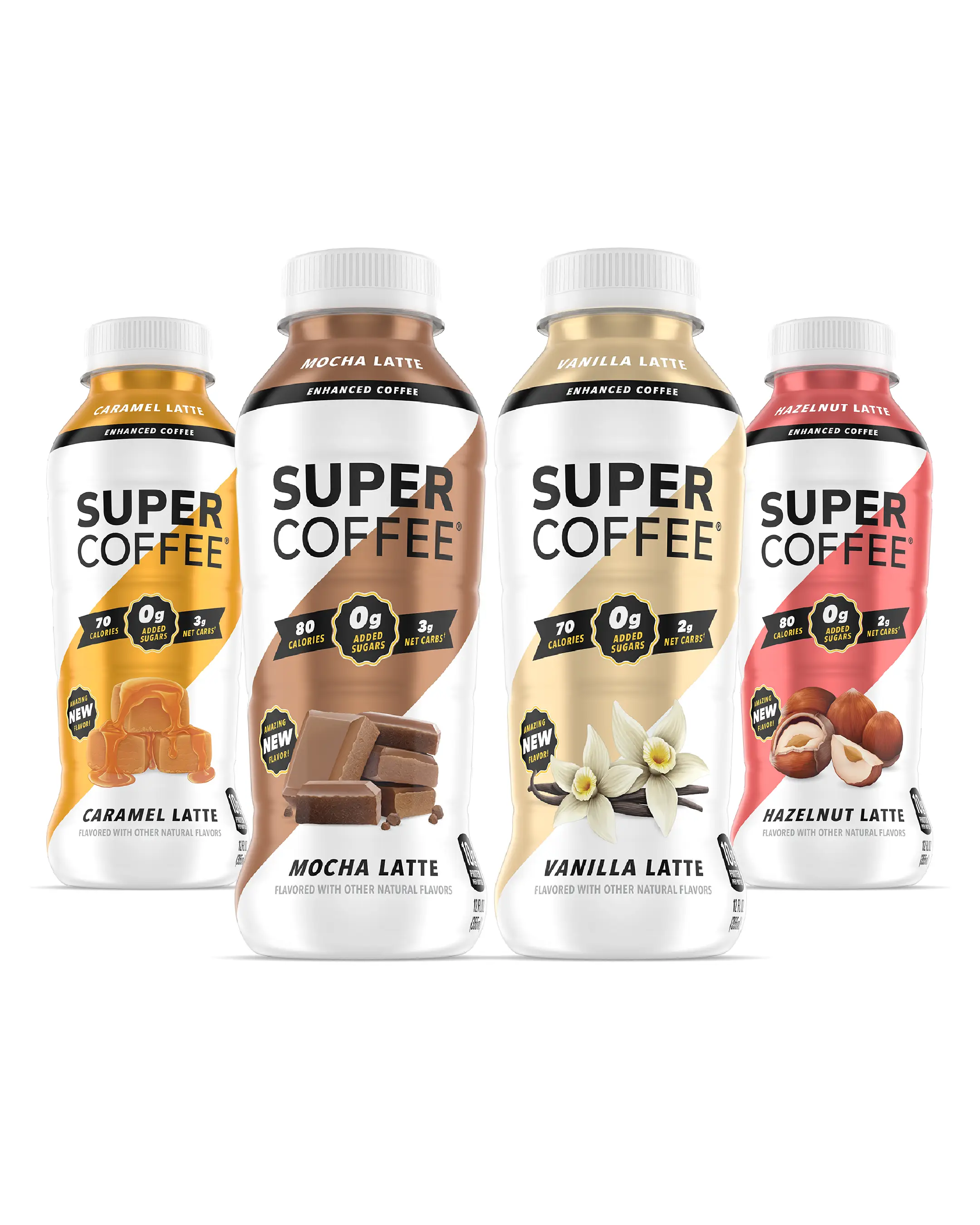 Super Coffee, Ready To Drink Protein Iced Coffee, 12 Fl Oz (Pack of 12) Low Net Carbs, No Added Sugar, Keto Friendly, 10g of Protein super coffee