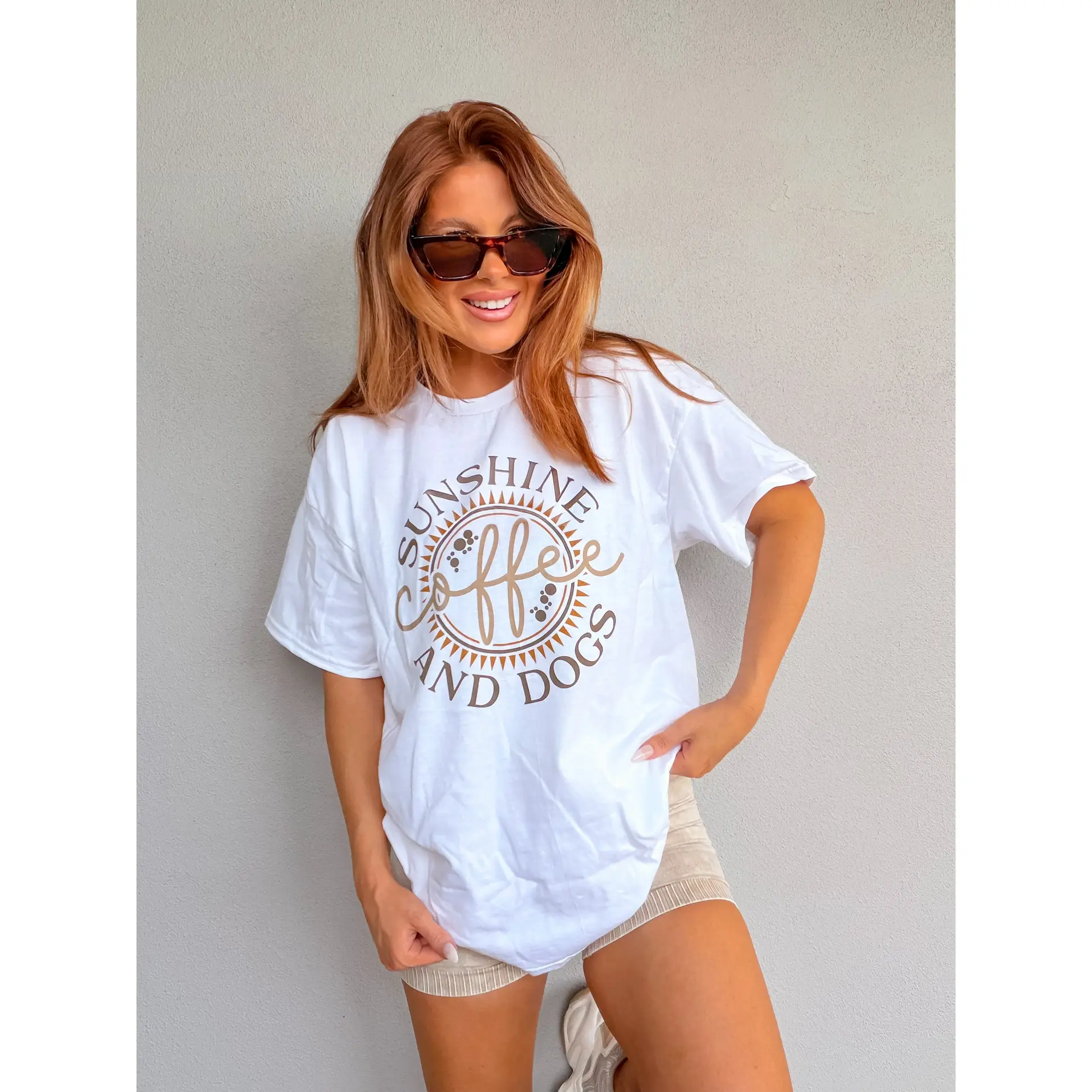 Sunshine Dogs Graphic Top