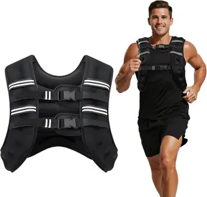 【SummerVibes】Weighted Vest 6lb-30 lbs for Woman Men, Bust Size Adjustable with Reflective Stripe for Walking Training Running & Cross Fit tiktokshopspringglowup#Summervibes