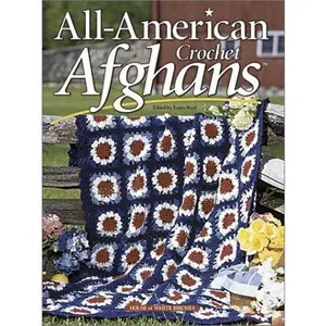 USED Book - All-American Crochet Afghans by House of White Birches (Hardcover) - english