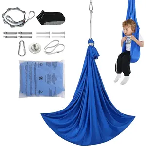 VEVOR Sensory Therapy Swing for Kids, 3.1 Yards, Cuddle Hammock for Children and Adults with Special Needs, Suitable for Autism, ADHD, Asperger's, and Sensory Integration, Indoor & Outdoor Use, Blue