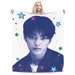 K-Keonho C-Cortis Kpop Boy Band K-Pop Plush Blankets Students  Flannel Throw Blanket For Bedroom Soft Warm Bedspread Birthday Gift A multi-functional and beautiful blanket that can be used for cheering, as well as given as a gift to Fellow fan .