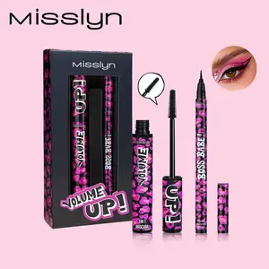 Misslyn 1pcs Boss Babe Eyeliner & Mascara Set Long-Lasting Lightweight Waterproof Highly Pigmented Washable Formula