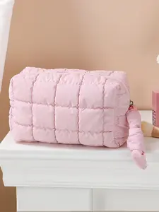 Women's Diamond Stitched Envelope Clutch Bag, Commuter Purse, Quilted Purse, Large Capacity Travel Organizer, Casual Plain Design, Perfect for Daily Commute & School, Daily Commuting Purse