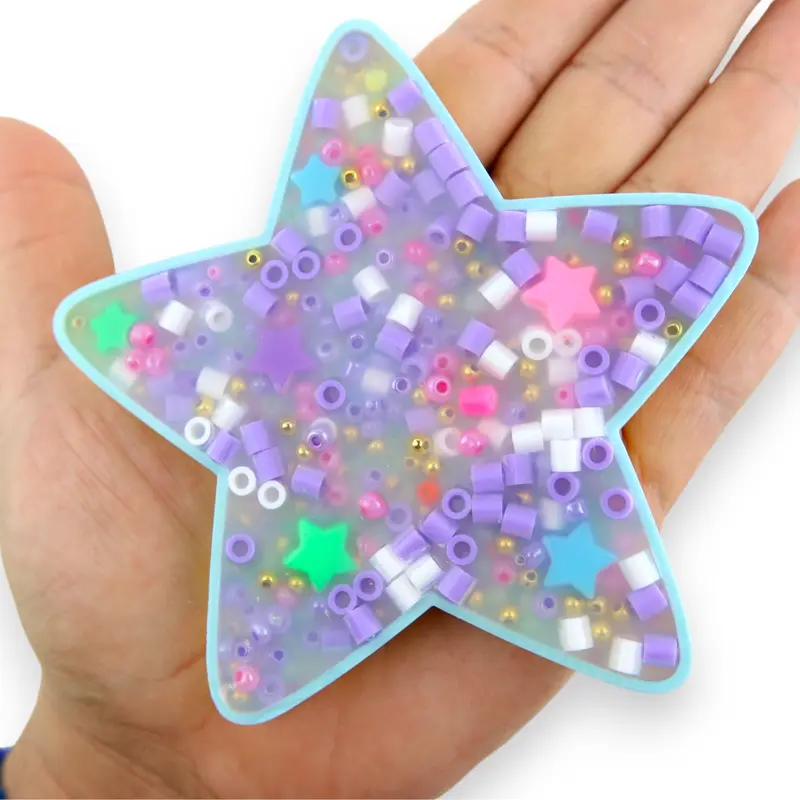 Star Picky Party Pad and Tray- Satisfy Your Urge to Pick, Pop and Peel Stress-Free! Picky Pad Silicone