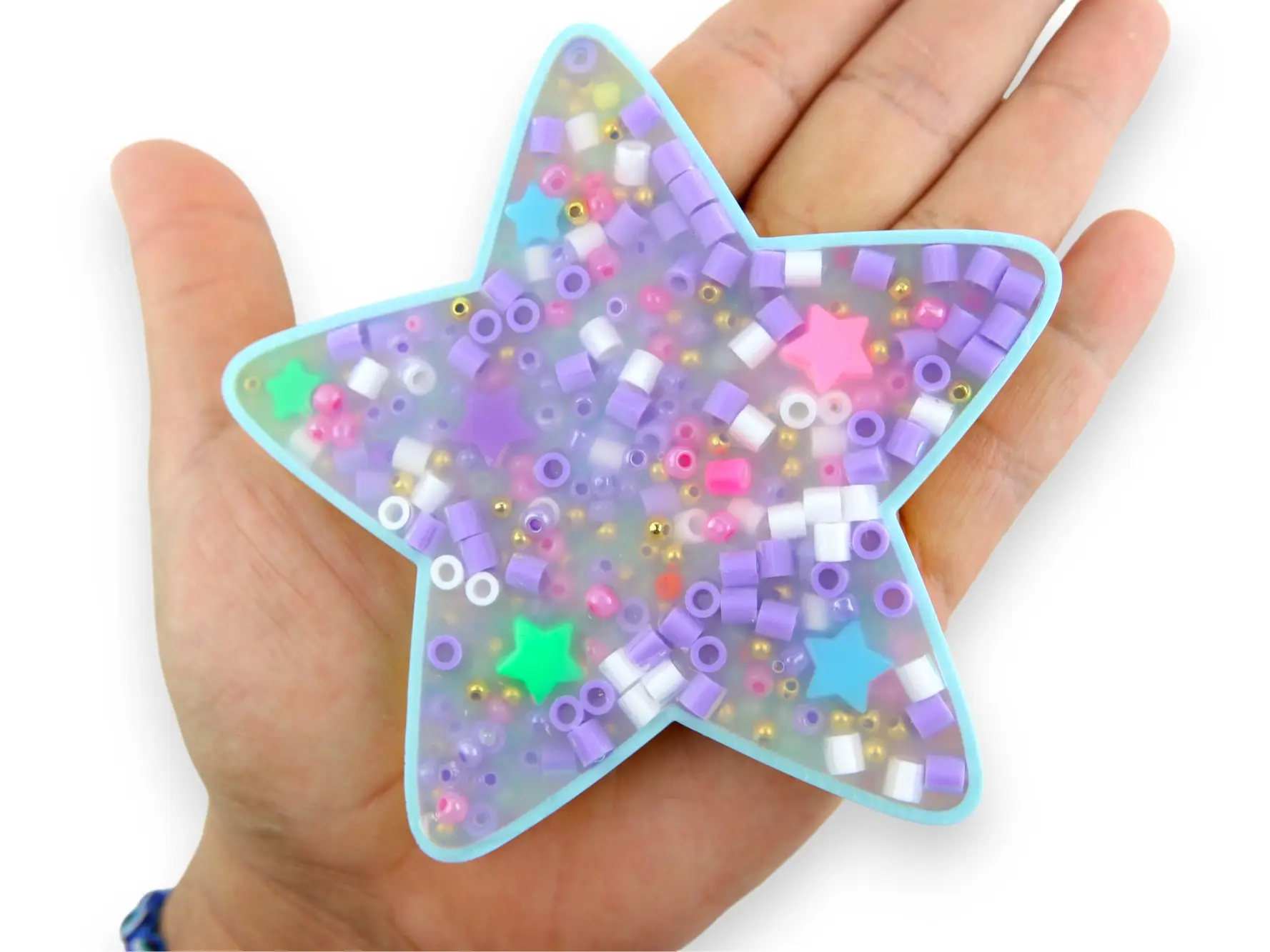 Star Picky Party Pad and Tray- Satisfy Your Urge to Pick, Pop and Peel Stress-Free! Picky Pad Silicone