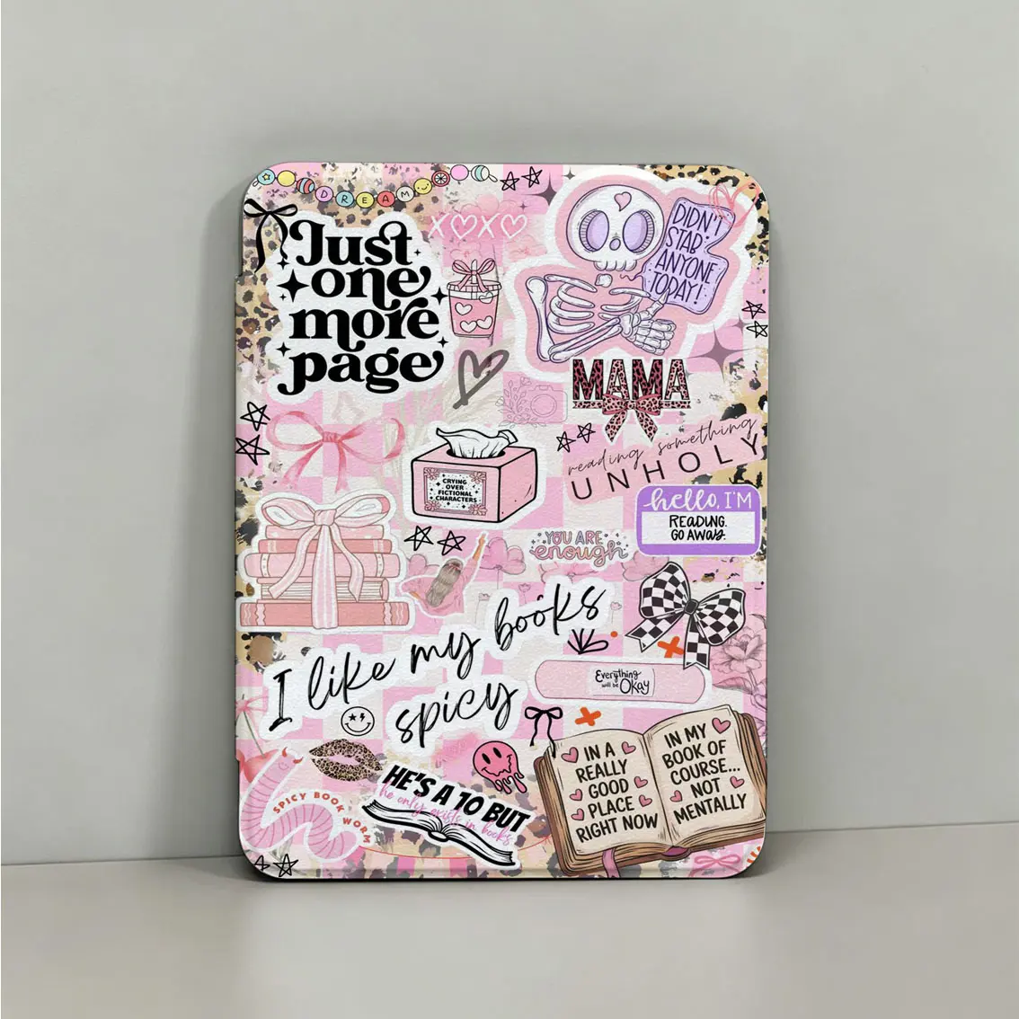 Kindle E-Book Protective Case - Fashionable Minimalist Elegant pu+tpu Flip Cover with Auto Wake/Sleep, Soft TPU Back, Compatible with 6in, 6.8in, 7in Devices (Paperwhite 11th/12th Gen, Kindle 2022/2024) Design 1