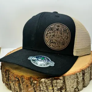 Sit On My F*ce QR Code Hat - Funny laser engraved leatherette SnapBack trucker hat!