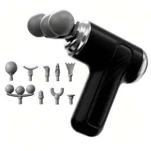 3-Head Massager with 8 Replaceable Massage Heads Portable Design Great Christmas Gift Option for Anytime Anywhere Use