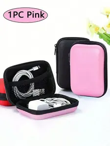 Digital Accessories Eva Storage Box, Charging Cable Organizer, Portable Dual-Layer Hard Drive Case, Dustproof Data Line USB Flash Drive Bag, Multifunctional Storage Bag, Storage Carrying Bag