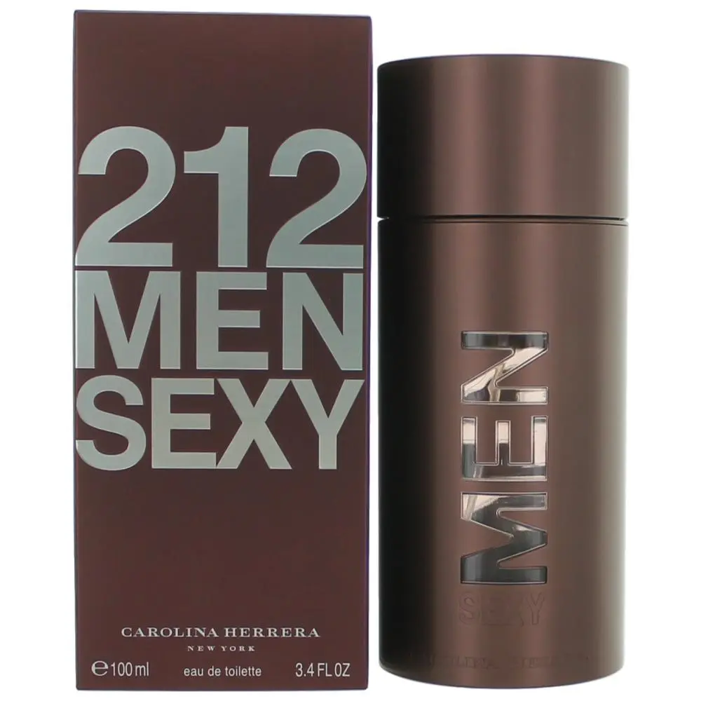 Women's Carolina Herrera 212 Sexy Men Eau de Toilette (EDT) Spray, 3.3 oz Daily Use Cologne with Long-Lasting Musk Scent
