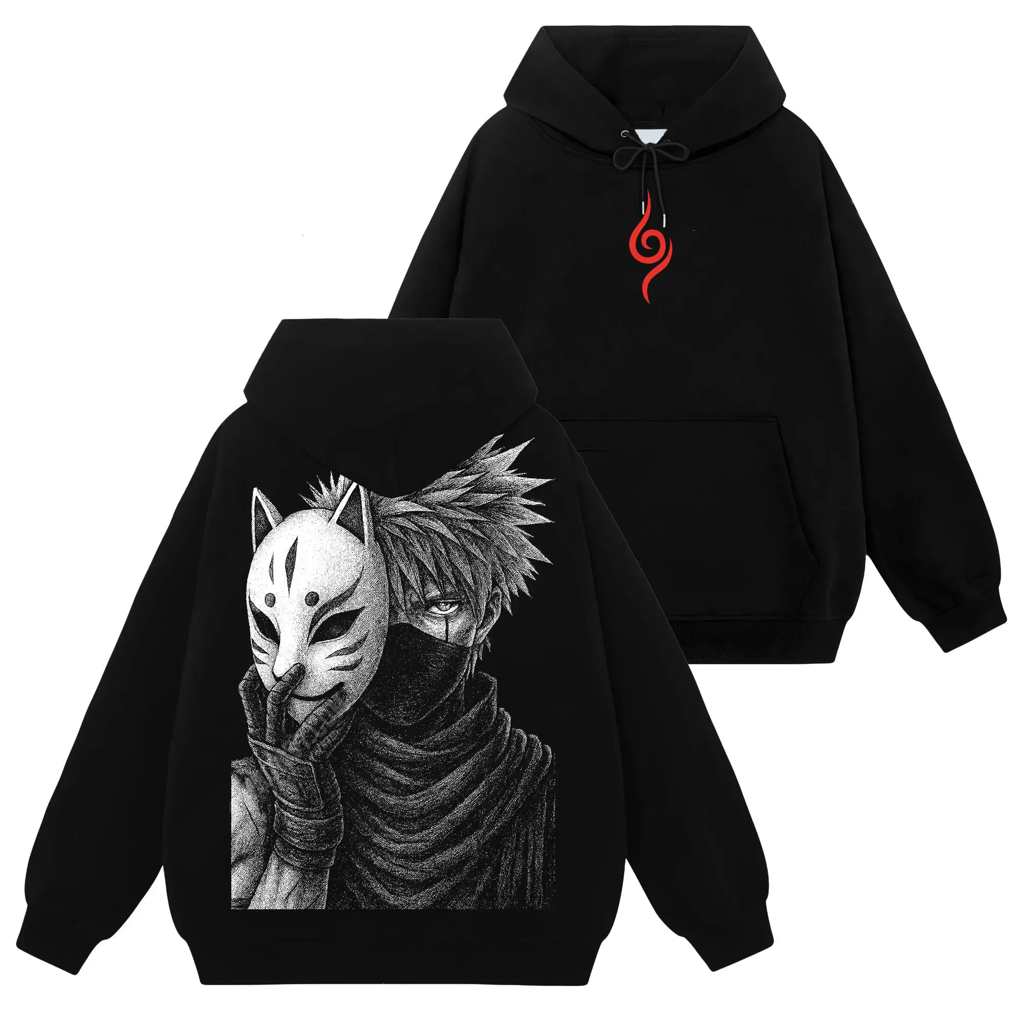 [Konoha Shop] Limited Hatake Kakashi - Naruto Shippuden #66 Hoodie T-Shirt Sweatshirt, Retro Vintage Unisex Graphic 90s Cotton, Gift For Wibu Ninja Shinobi , Anime Manga Y2K Streetwear