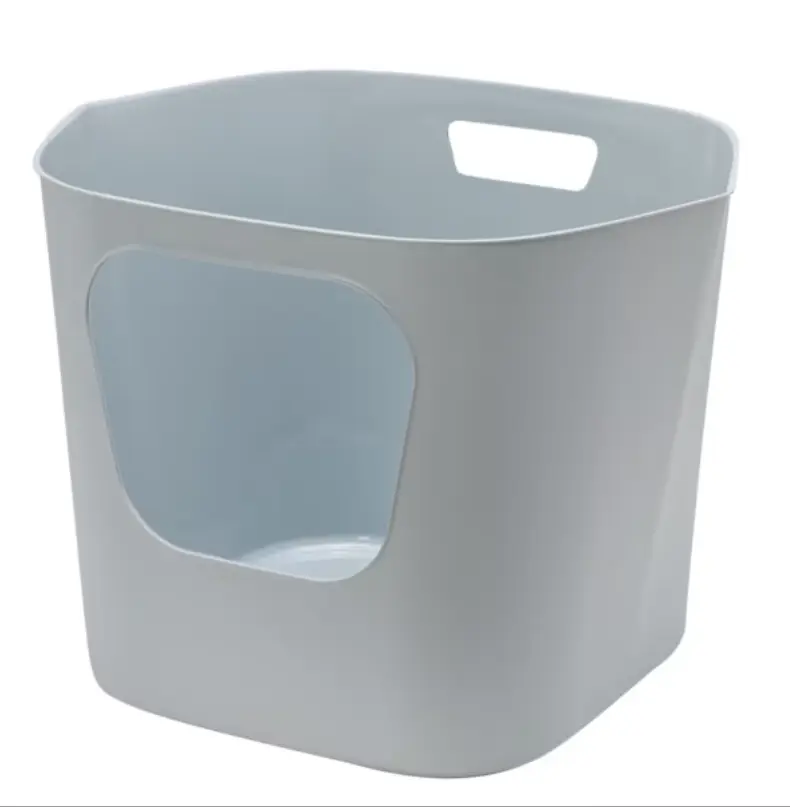 Vibrant Life Lily High-Sided Cat Litter Box with Easy Grip and Pour Spout