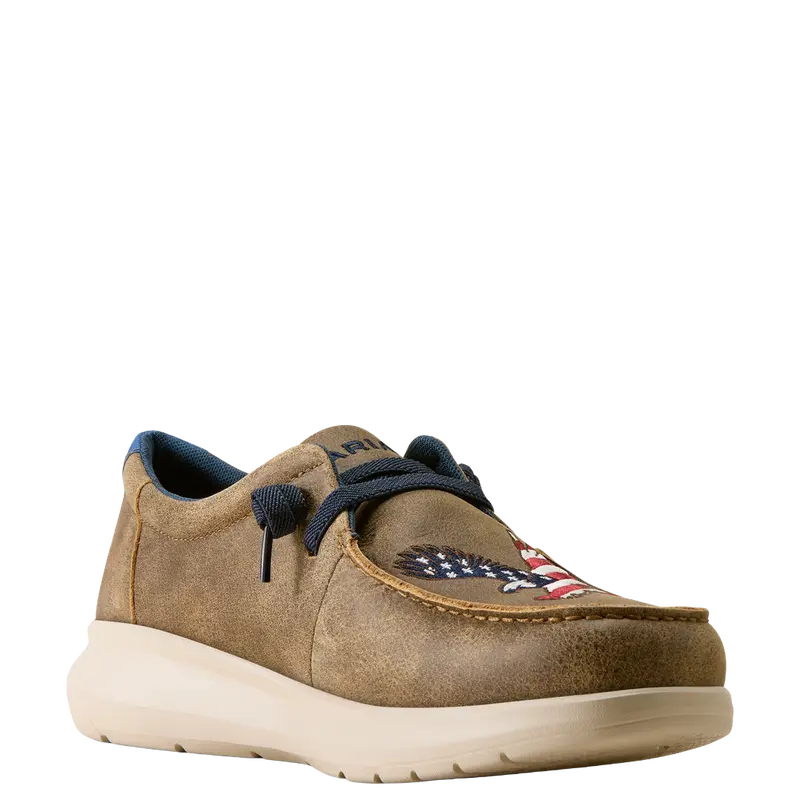 Ariat Men\'s Canvas Slip-On Loafers in Brown and Tan ariat slip on men - TikTok Shop main image 3