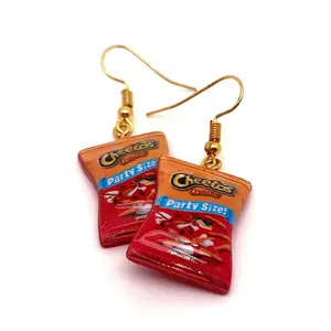 Cheesey Party Starter Resin Earrings