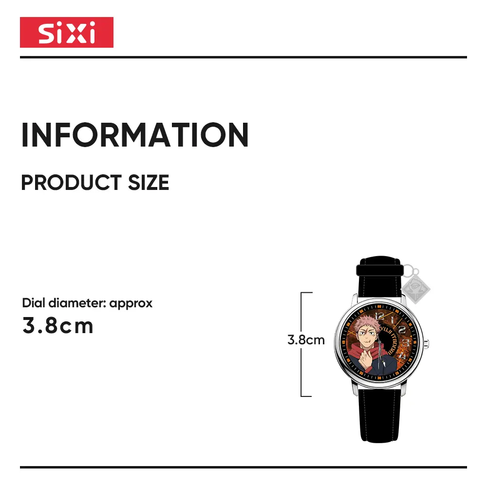 EAKI&SIXI Official Authentic Jujutsu Kaisen Anime Watch Blind Box Licensed Fashion Quartz Wrist Watch & Vintage Metal Pocket Watch Collectible Birthday Mystery Gift