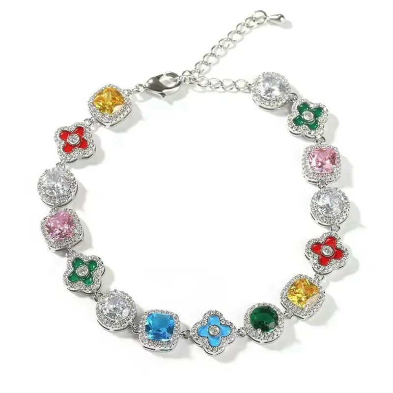 Vibrant Gemstone Bracelet - 18KT Gold Plated Vibrant Gemstone Bracelet - 18KT Gold Plated