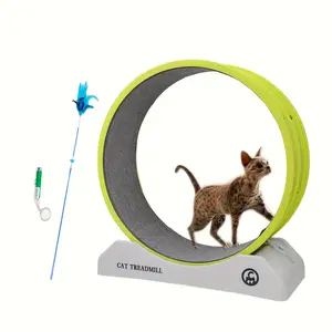 A Cat Exercise Wheel Suitable For Indoor Cats, A Sturdy And Durable Silent Cat Treadmill With A Locking Device, Suitable For Most Cats' Physical Exercise Activities