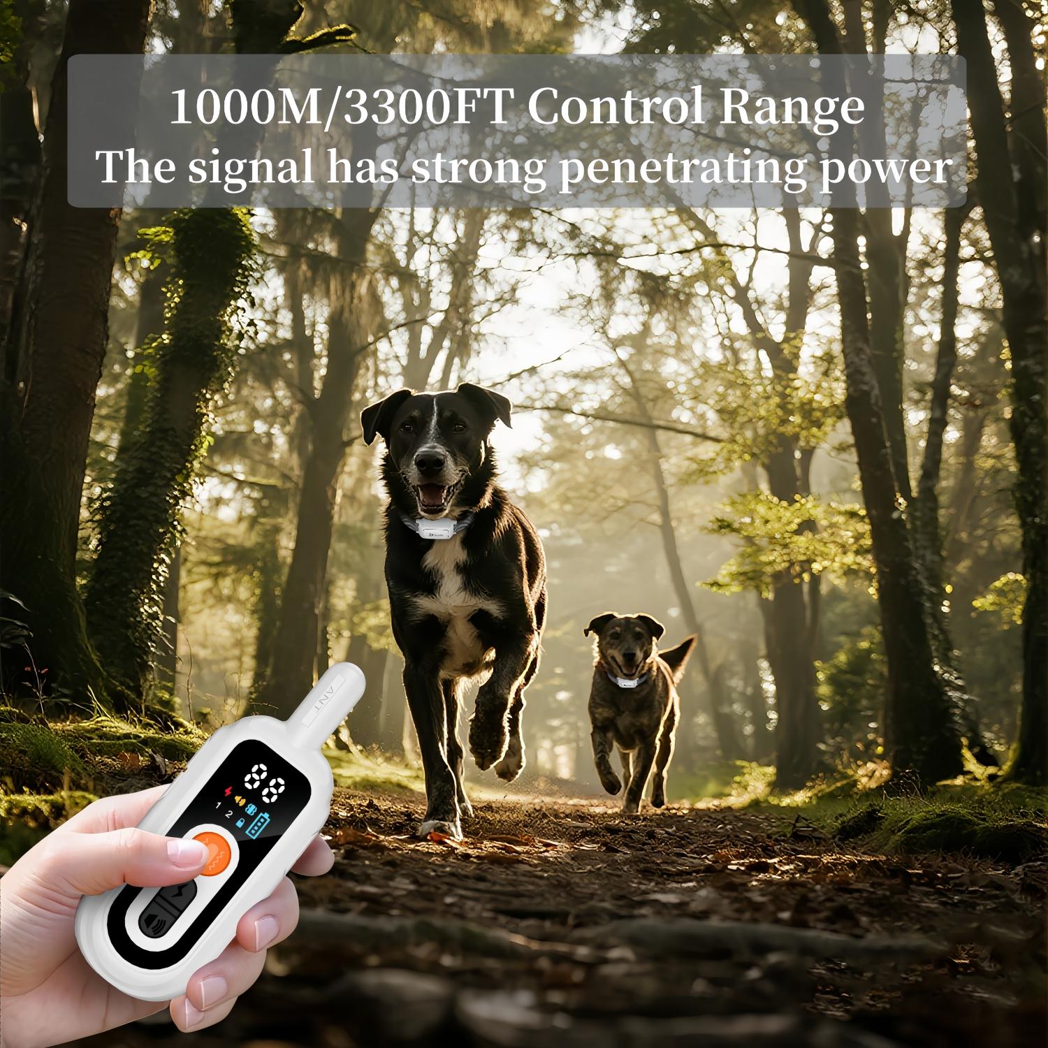 Pet Luxury Store™ - Electric Dog Training Collar Waterproof Dog Bark Collar Pet With Remote Control Rechargeable Anti Barking Device All Size Dogs