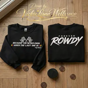 Kyle Busch Memorial embroidered sweartshirt, Forever Rowdy hoodie, NASCAR Legend Tribute quarter zip, Racing sweatshirt, RIP Rowdy , Racing Fan