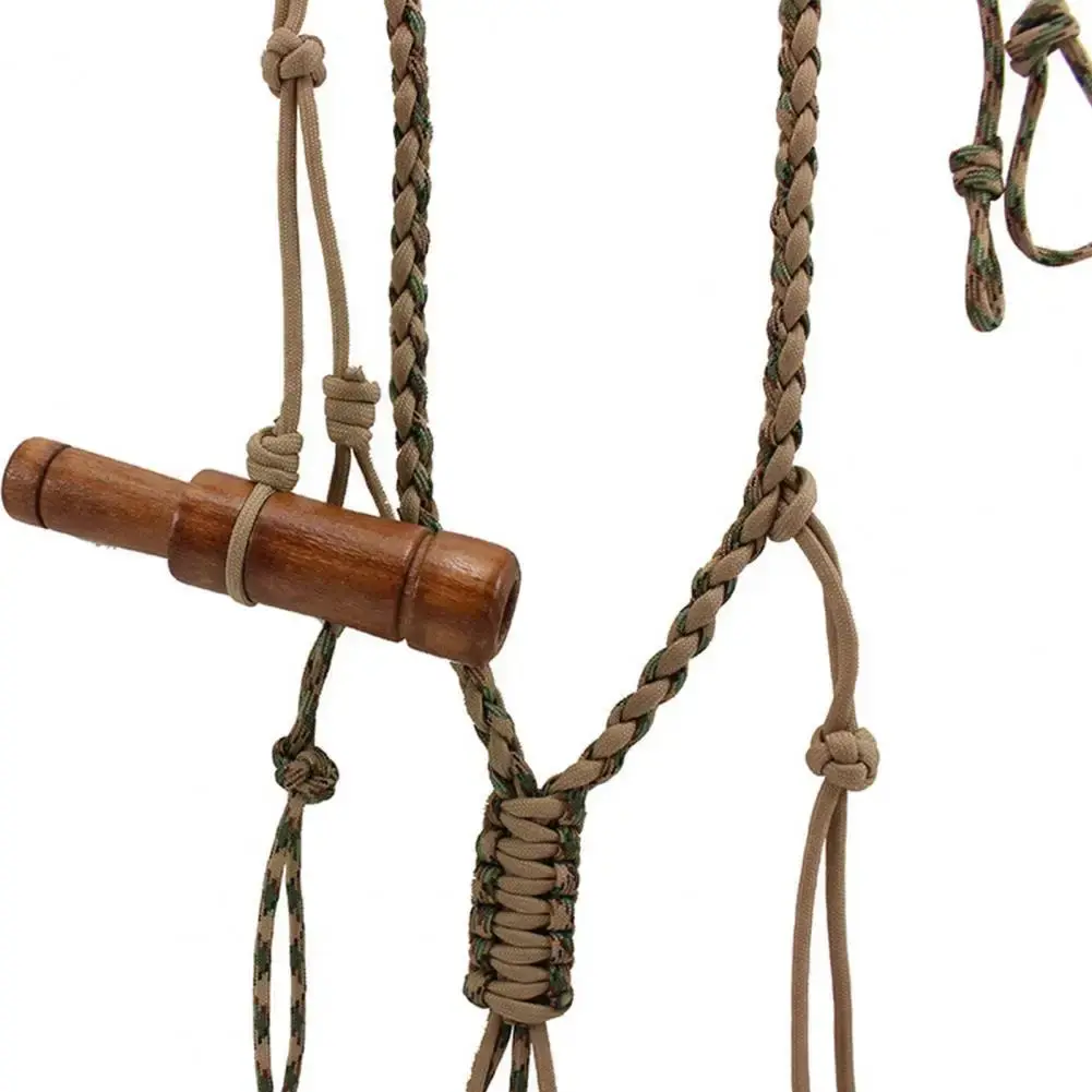Multifunctional Outdoor Hunting Whistle Lanyard Cord with 12 Knitting Rope Hunting Whistle Lanyard Cord