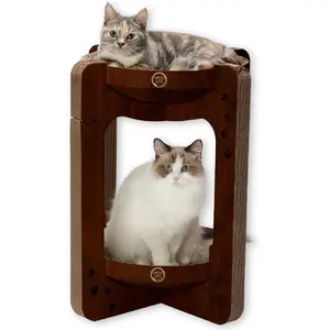 Cozy Cat Scratcher Tower (Dark Cherry, Regular)