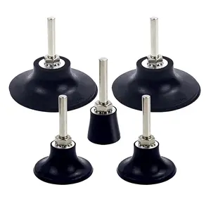 5 Pack Disc Pad Holder, Universal Quick Change 2 Inch 3 Inch and 1 Inch Disc Holder with 1/4" Shank for Die Grinder Accessories Polishing Round Rotating Tools