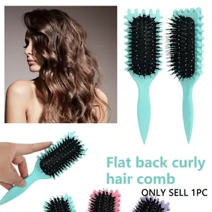 1PC Curl Defining Brush for Curly Hair – Detangling & Styling Brush for Women & Men, Reduces Frizz, Perfect for Wet & Dry Hair