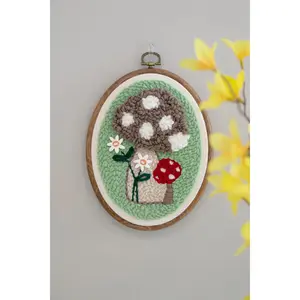 Kimberbell Punch Needle Embroidery Kit - Mushroom Meadow!