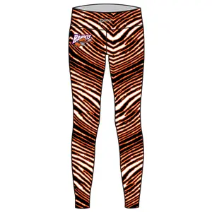 Zubaz NLL  WOMEN 3 Color Zebra Legging, Buffalo Bandits