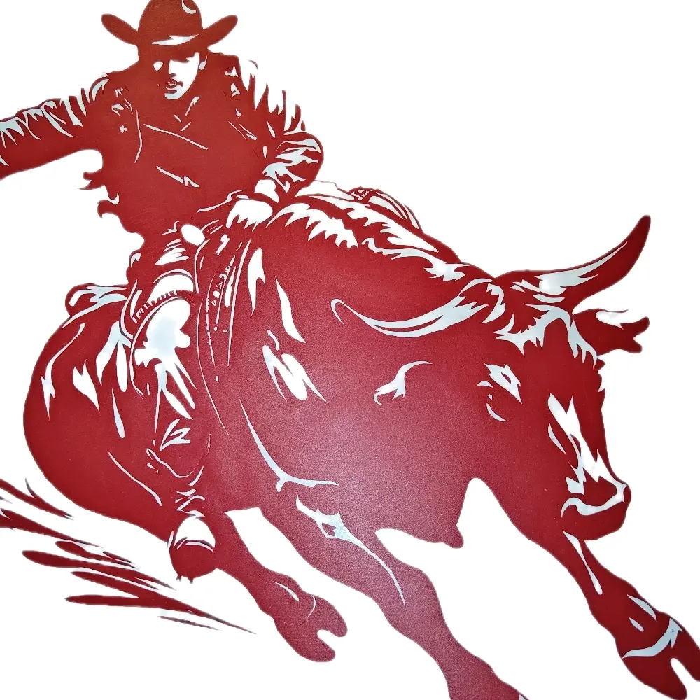 Rodeo Bull Riding Sticker - 651 Vynal Decal for Cars & Trucks, Durable and Strong Design, Ideal for High-Level Protection