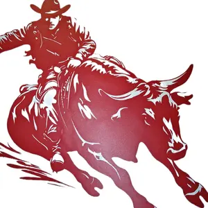 Rodeo Bull Riding Sticker - 651 Vynal Decal for Cars & Trucks, Durable and Strong Design, Ideal for High-Level Protection