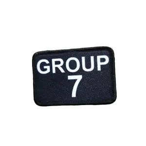 group 7 group seven meme lol 2"x3" morale patch with hook and loop backing