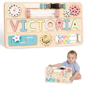 Rainbow Large Busy Board Montessori Toys for 1 2 3 Year Old - Sensory Toys for Toddlers 1-3 - Fine Motor Skills & Early Learning - Montessori Gift for Boys & Girls - Travel-Friendly & Safe