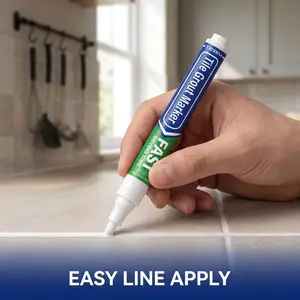 Waterproof Sealant Caulk Pen, Fast-Drying Tile Waterproof Paint, Easy to Use, Effective Gap Filler, Bathroom Kitchen Floor Repair, RV Wall Tile Sink Fix