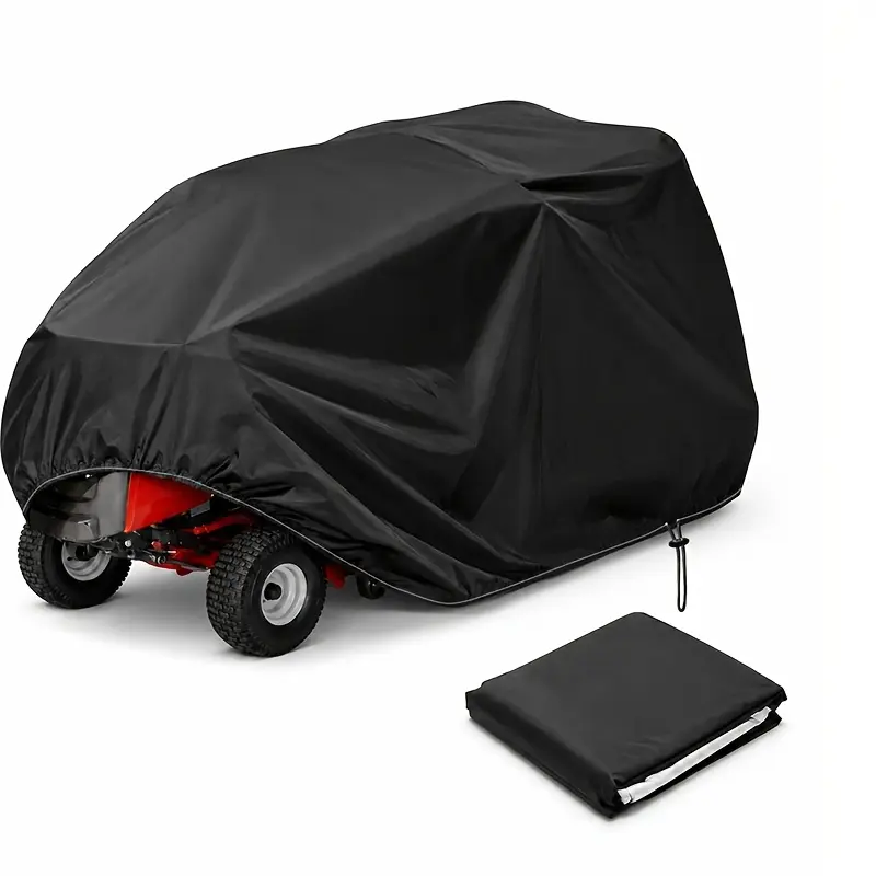 Residential 3-Layer Bonded Fabric Seam-Sealed Protective Cover, 100% Waterproof UV-Sun Protection Wind-Proof Tie-Down Kit, Heavy-Duty All-Weather Shield for Lawn Mowers, Tractors & Garden Furniture, Lawn Mowers & Tractor Cover